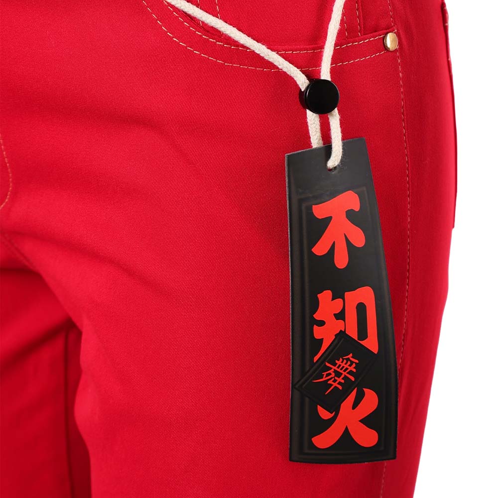 Street Fighter 6 Mai Shiranui Tenue Rouge avec Cape Cosplay Costume