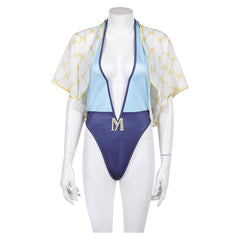 Street Fighter 6 Manon Maillot de Bain Une Pièce+Couvre-up Cosplay Costume