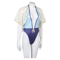 Street Fighter 6 Manon Maillot de Bain Une Pièce+Couvre-up Cosplay Costume