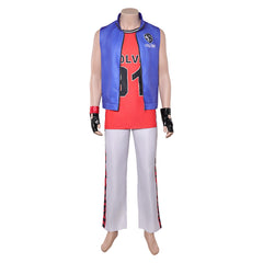 Street Fighter 6 Terry Bogard Tenue Bleue et Rouge Cosplay Costume