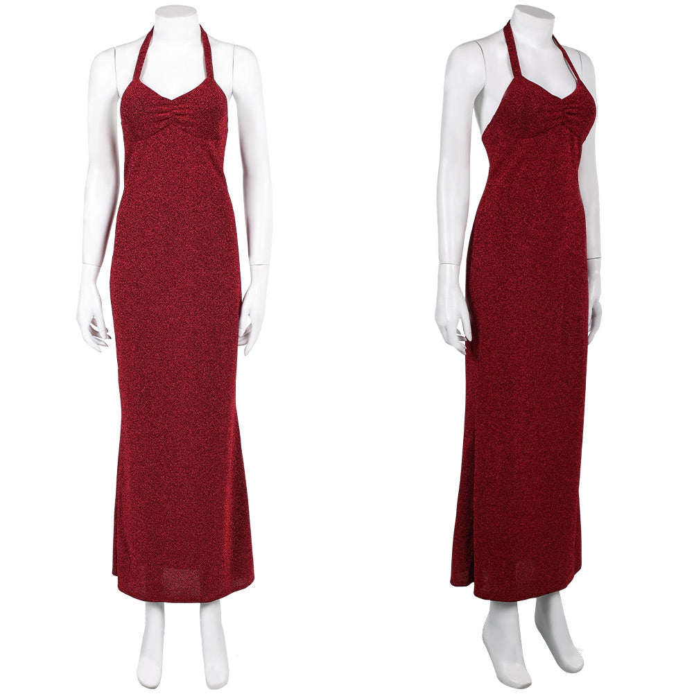 Super Mario Bros Pauline Robe Rouge Cosplay Costume