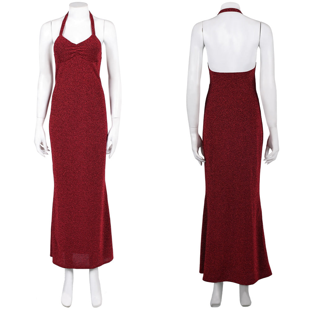 Super Mario Bros Pauline Robe Rouge Cosplay Costume