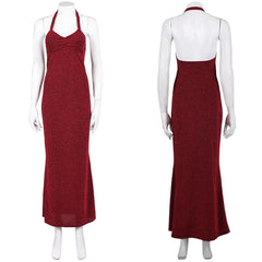 Super Mario Bros Pauline Robe Rouge Cosplay Costume