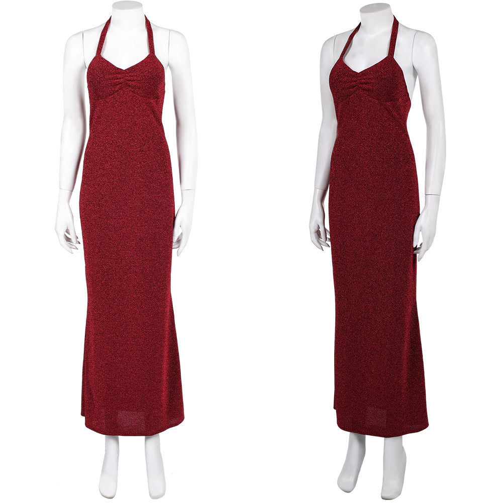 Super Mario Bros Pauline Robe Rouge Cosplay Costume