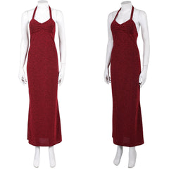 Super Mario Bros Pauline Robe Rouge Cosplay Costume