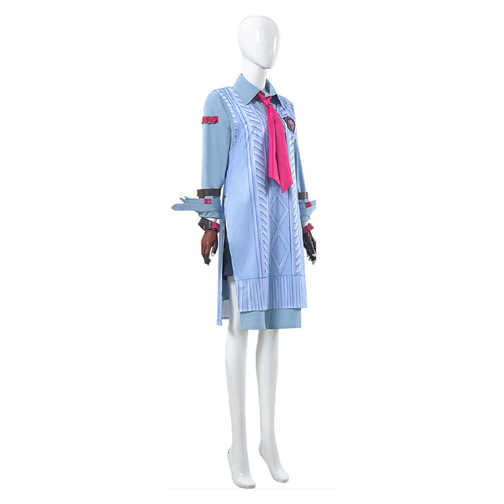 Tekken 8 Kazama Asuka Tenue Bleue Cosplay Costume