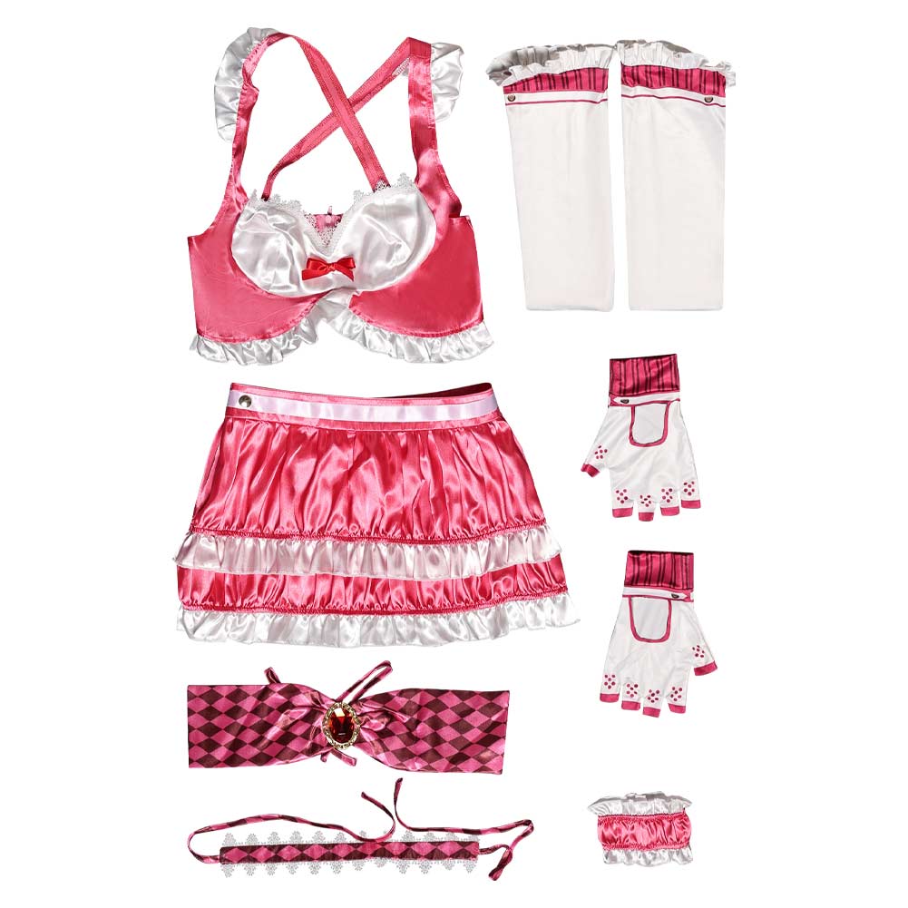 Tekken 8 Lili Maillot de Bain Rose Cosplay Costume