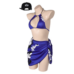Tekken 8 Reina Maillot de Bain Bikini Violet Cosplay Costume