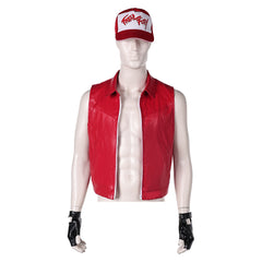 Tekken 8 Terry Veste Rouge+Chapeau+Gants Cosplay Costume