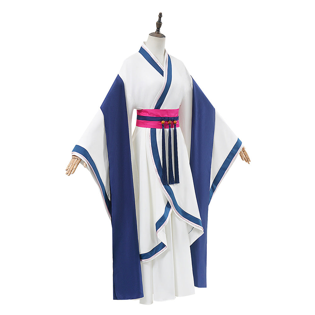 The Apothecary Diaries Saision 2(2025) Maomao Tenue Blanche et Bleue Cosplay Costume
