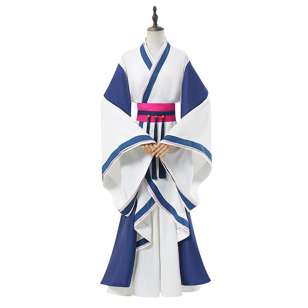 The Apothecary Diaries Saision 2(2025) Maomao Tenue Blanche et Bleue Cosplay Costume
