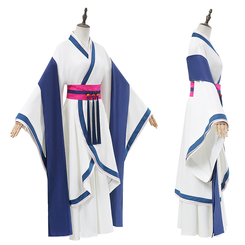 The Apothecary Diaries Saision 2(2025) Maomao Tenue Blanche et Bleue Cosplay Costume