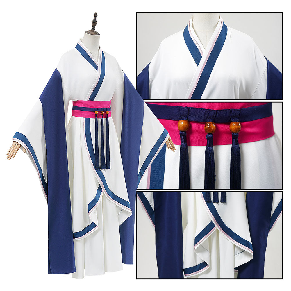 The Apothecary Diaries Saision 2(2025) Maomao Tenue Blanche et Bleue Cosplay Costume