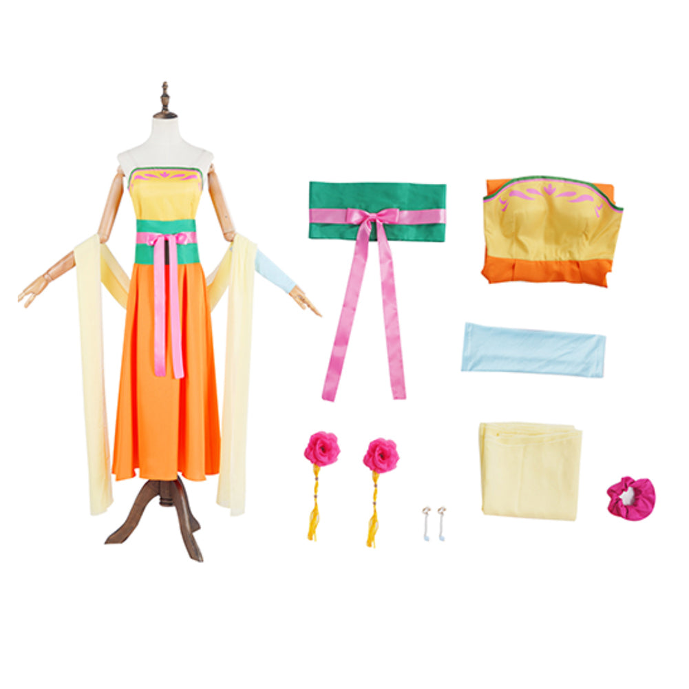 The Apothecary Diaries Saision 2(2025) Maomao Tenue Orange Cosplay Costume