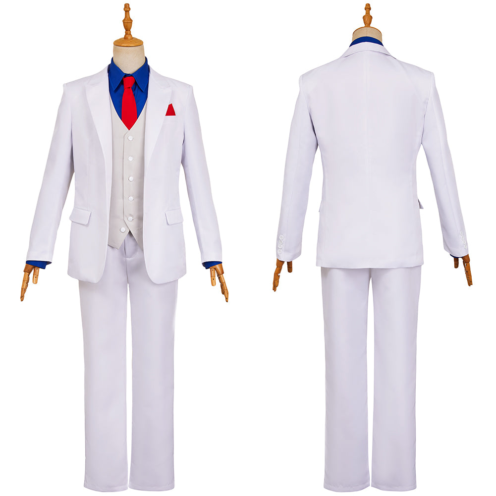 The Dinner Table Detective(2025) Kazamatsuri Kyouichirou Tenue Blanche Cosplay Costume