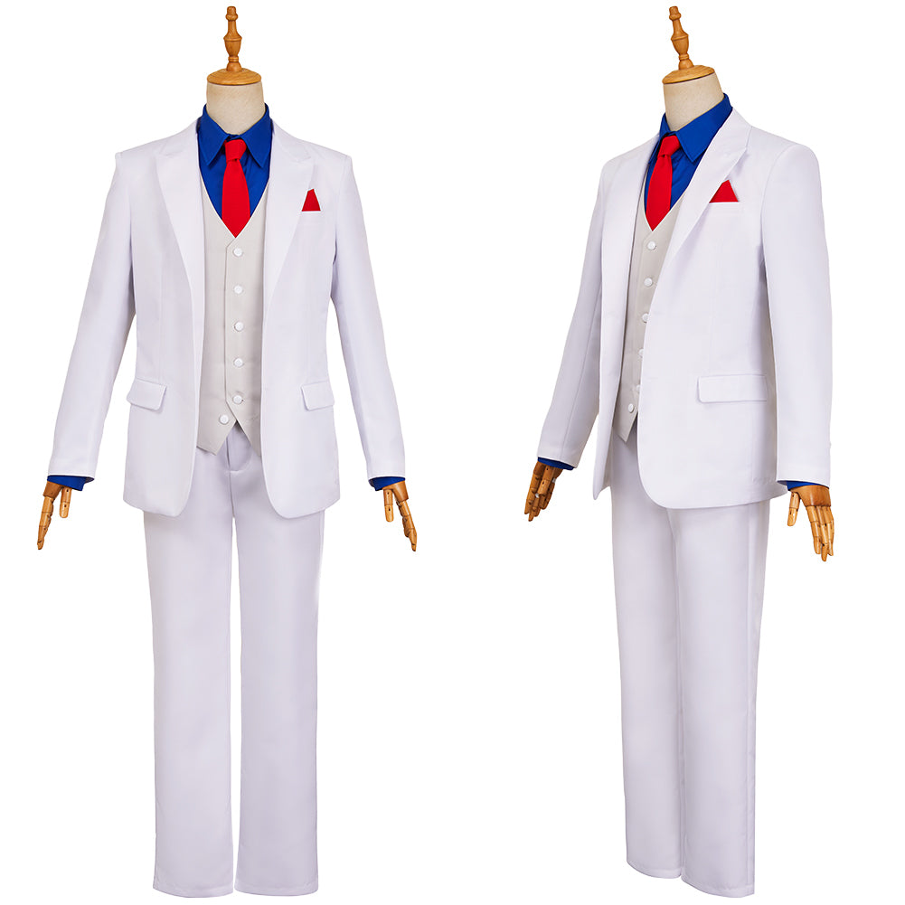 The Dinner Table Detective(2025) Kazamatsuri Kyouichirou Tenue Blanche Cosplay Costume
