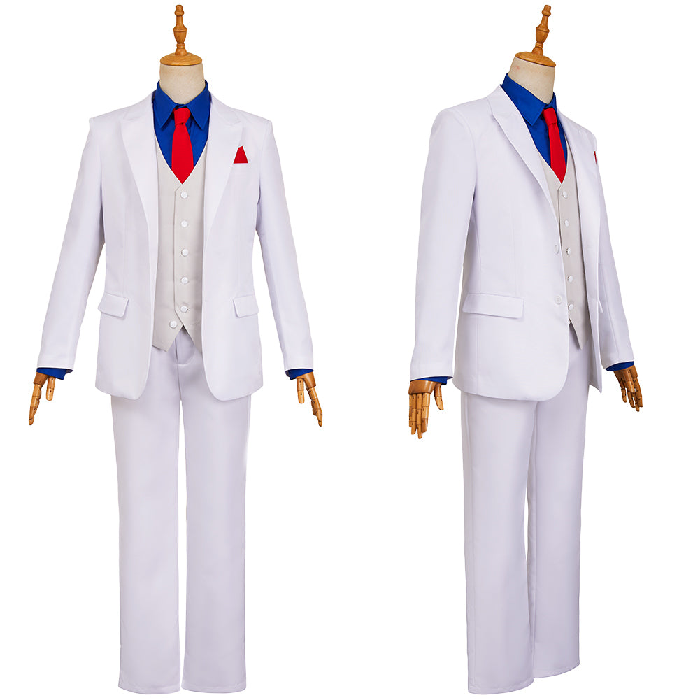 The Dinner Table Detective(2025) Kazamatsuri Kyouichirou Tenue Blanche Cosplay Costume