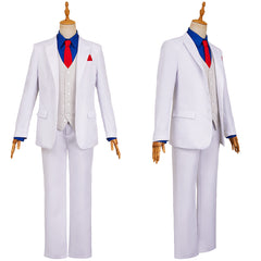 The Dinner Table Detective(2025) Kazamatsuri Kyouichirou Tenue Blanche Cosplay Costume