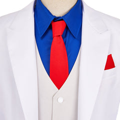 The Dinner Table Detective(2025) Kazamatsuri Kyouichirou Tenue Blanche Cosplay Costume