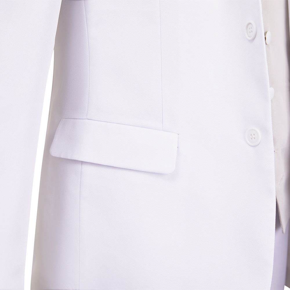 The Dinner Table Detective(2025) Kazamatsuri Kyouichirou Tenue Blanche Cosplay Costume