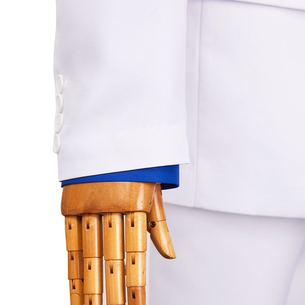 The Dinner Table Detective(2025) Kazamatsuri Kyouichirou Tenue Blanche Cosplay Costume