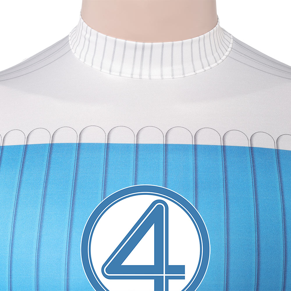 The Fantastic Four: First Steps(2025) Human Torch Combinaison Bleue Claire Cosplay Costume