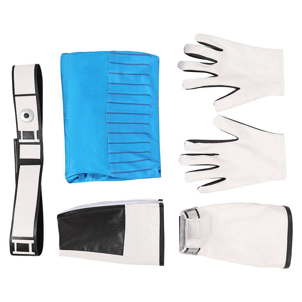 The Fantastic Four: First Steps(2025) Human Torch Combinaison Bleue Claire Cosplay Costume