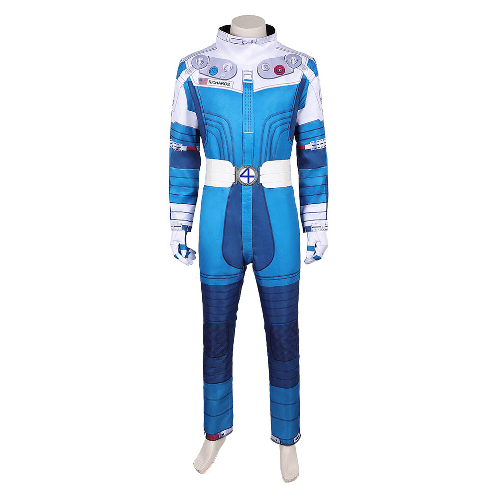 The Fantastic Four: First Steps(2025) Human Torch Combinaison Spatiale Bleu et Blanche Cosplay Costume