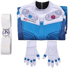 The Fantastic Four: First Steps(2025) Human Torch Combinaison Spatiale Bleu et Blanche Cosplay Costume