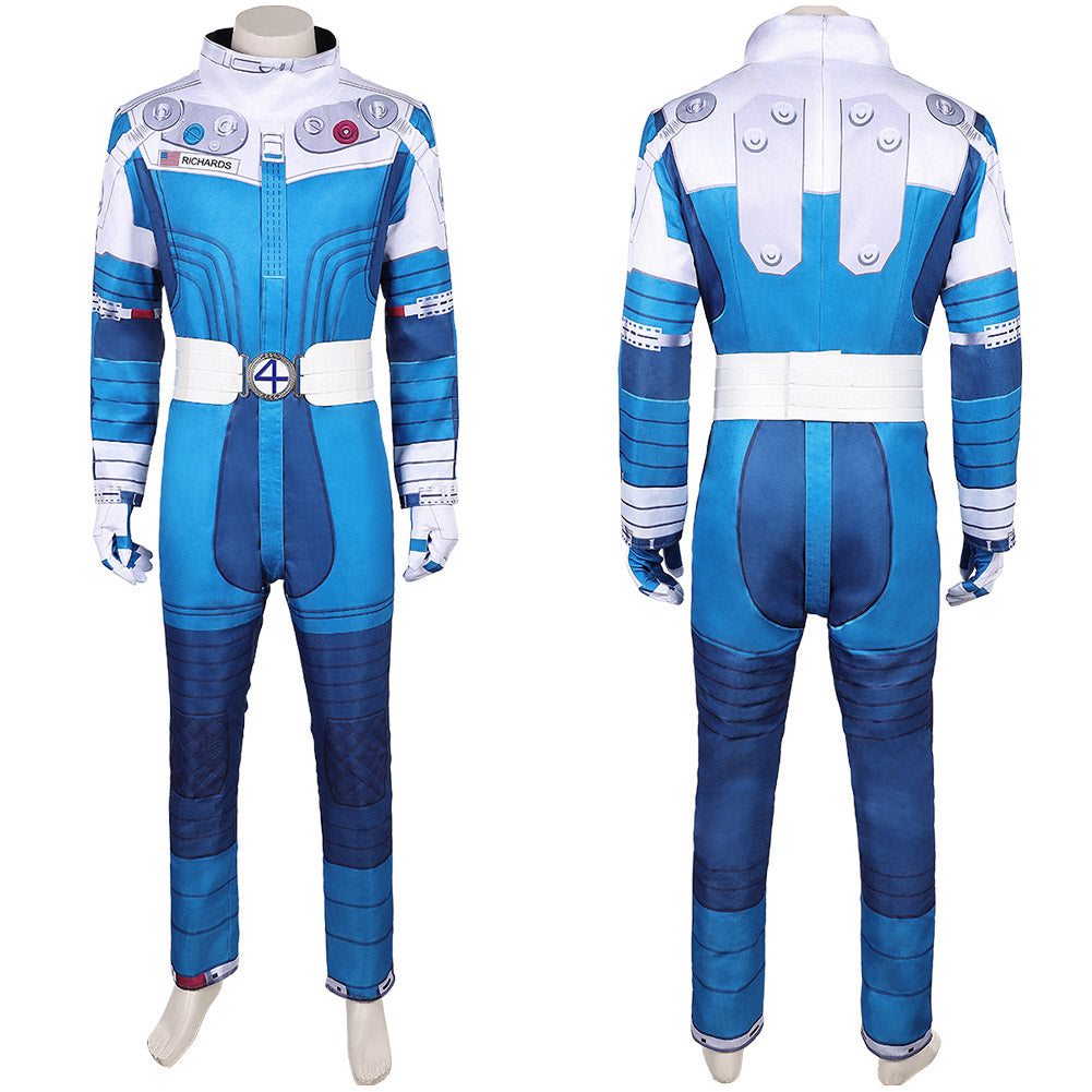The Fantastic Four: First Steps(2025) Human Torch Combinaison Spatiale Bleu et Blanche Cosplay Costume