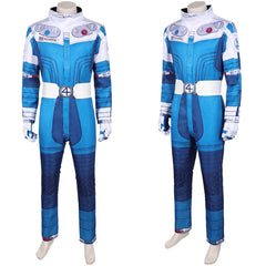 The Fantastic Four: First Steps(2025) Human Torch Combinaison Spatiale Bleu et Blanche Cosplay Costume