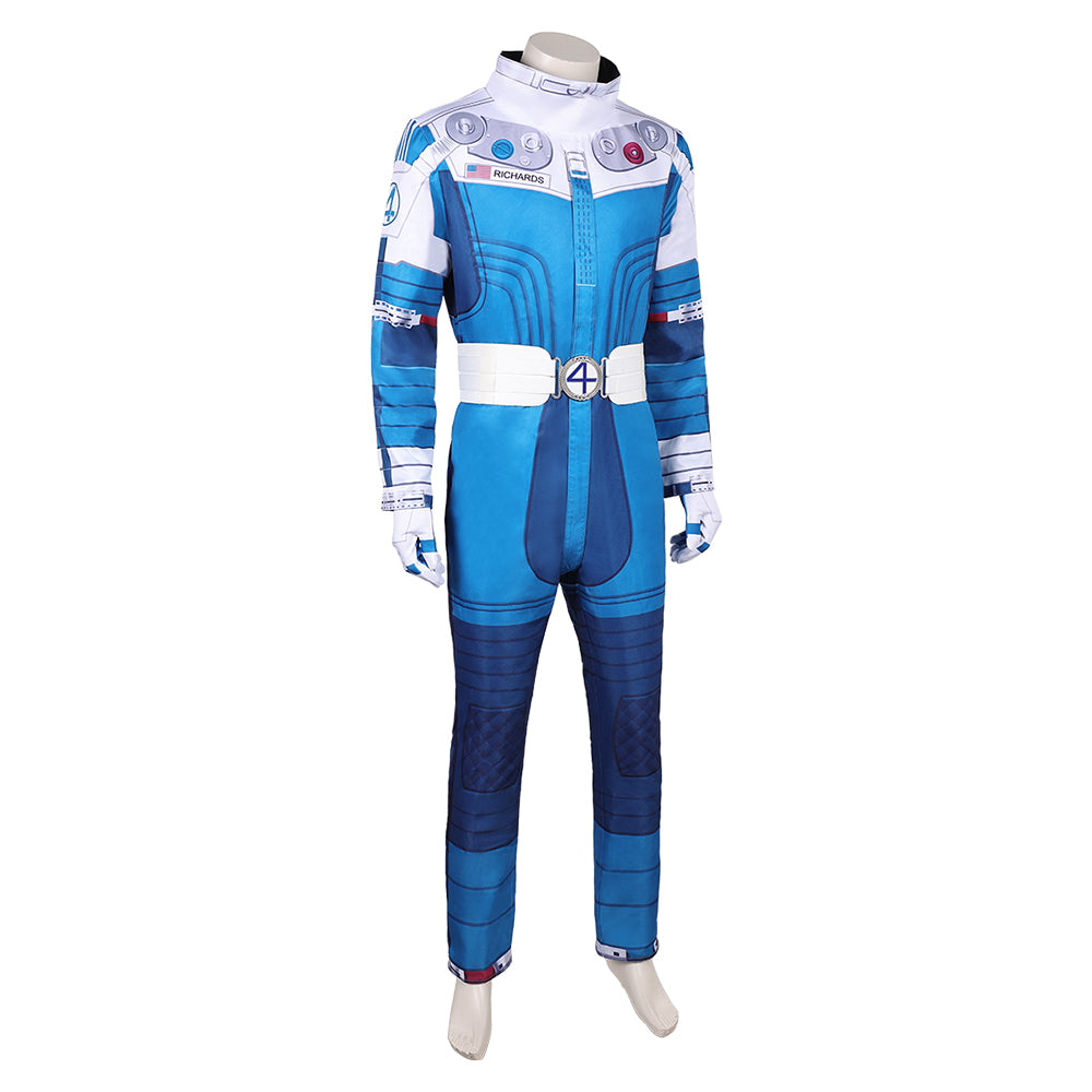 The Fantastic Four: First Steps(2025) Human Torch Combinaison Spatiale Bleu et Blanche Cosplay Costume