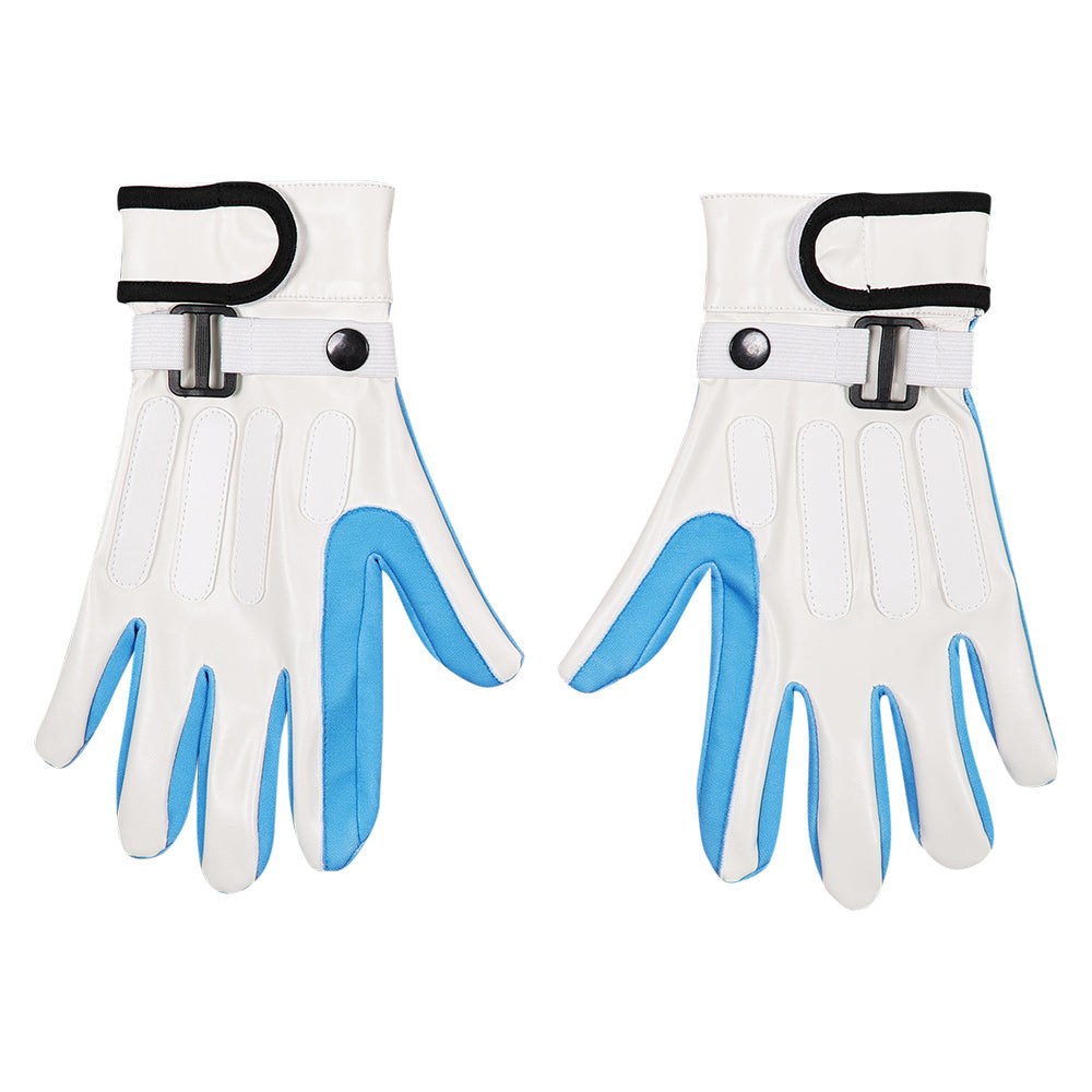 The Fantastic Four: First Steps(2025) Human Torch Gants Bleu et Blanche Cosplay Accessoire