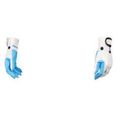 The Fantastic Four: First Steps(2025) Human Torch Gants Bleu et Blanche Cosplay Accessoire