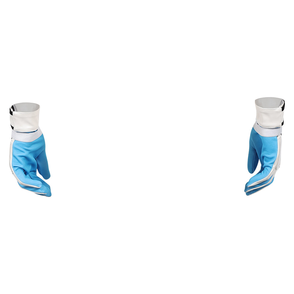The Fantastic Four: First Steps(2025) Human Torch Gants Bleu et Blanche Cosplay Accessoire
