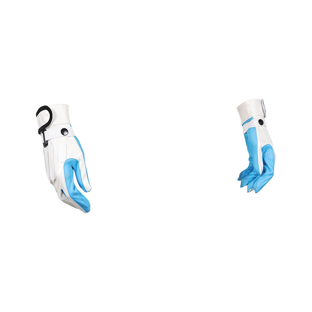 The Fantastic Four: First Steps(2025) Human Torch Gants Bleu et Blanche Cosplay Accessoire