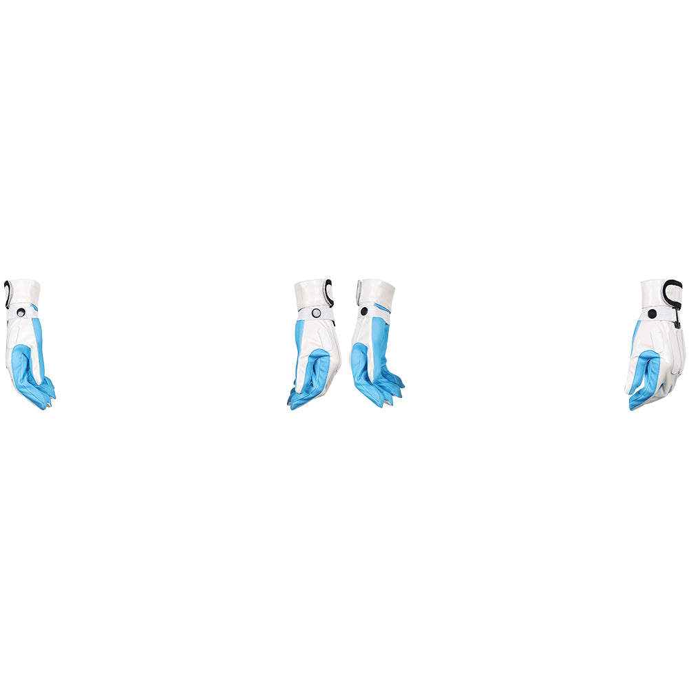 The Fantastic Four: First Steps(2025) Human Torch Gants Bleu et Blanche Cosplay Accessoire