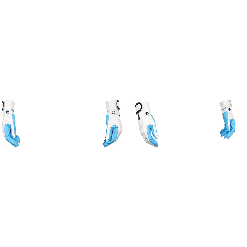 The Fantastic Four: First Steps(2025) Human Torch Gants Bleu et Blanche Cosplay Accessoire