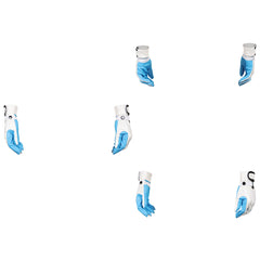 The Fantastic Four: First Steps(2025) Human Torch Gants Bleu et Blanche Cosplay Accessoire