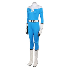 The Fantastic Four: First Steps(2025) Invisible Woman Combinaison Bleue Claire Cosplay Costume