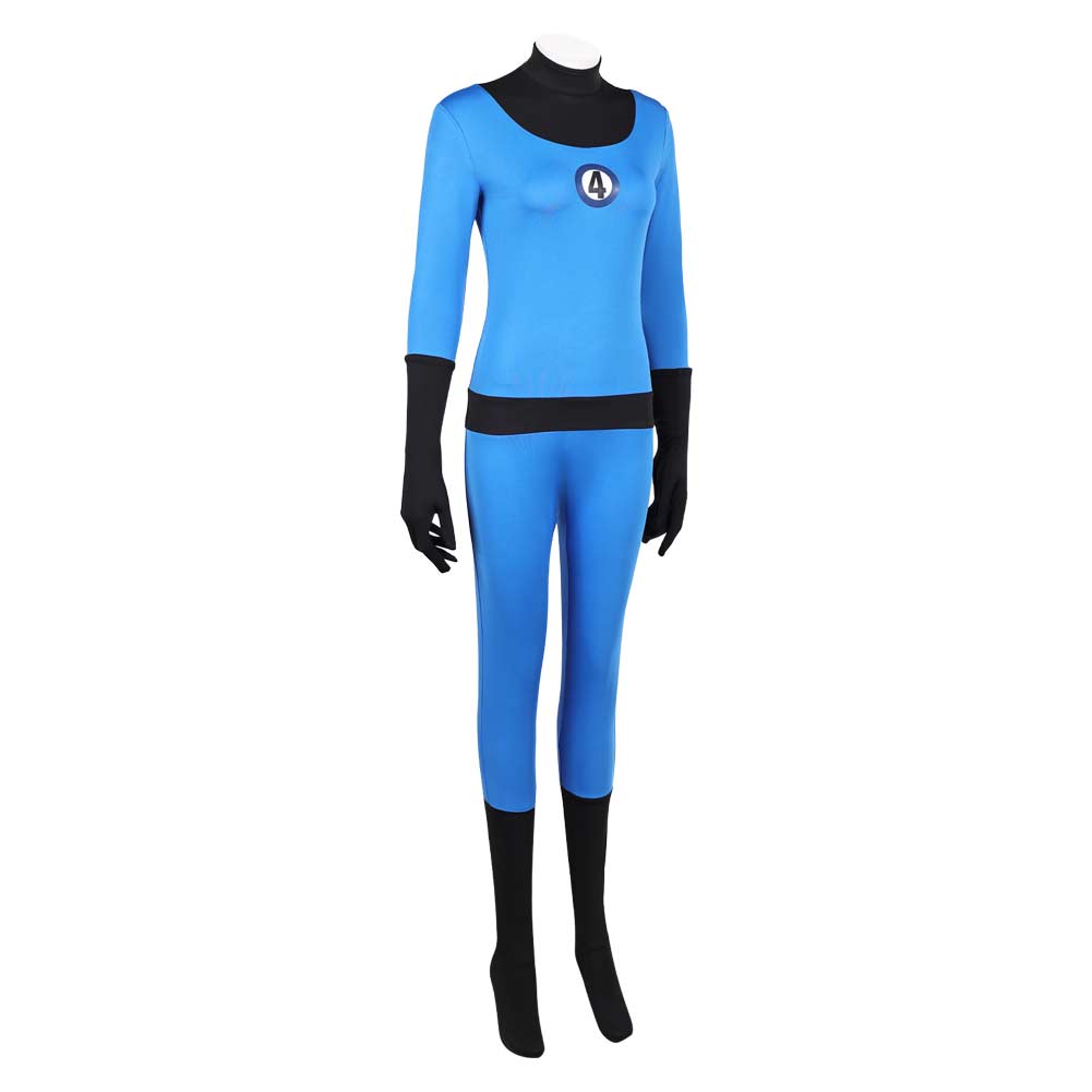 The Fantastic Four: First Steps(2025) Invisible Woman Combinaison Bleue et Noire Cosplay Costume