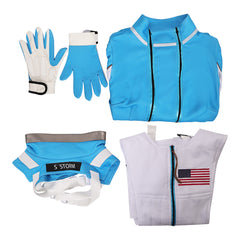 The Fantastic Four: First Steps(2025) Invisible Woman Combinaison Spatiale Bleu et Blanche Cosplay Costume