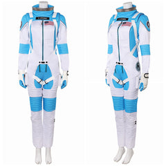 The Fantastic Four: First Steps(2025) Invisible Woman Combinaison Spatiale Bleu et Blanche Cosplay Costume