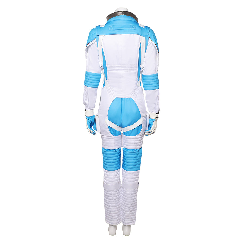 The Fantastic Four: First Steps(2025) Invisible Woman Combinaison Spatiale Bleu et Blanche Cosplay Costume
