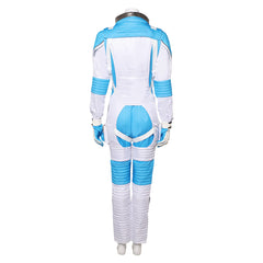 The Fantastic Four: First Steps(2025) Invisible Woman Combinaison Spatiale Bleu et Blanche Cosplay Costume