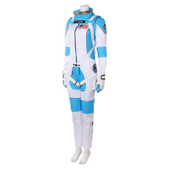 The Fantastic Four: First Steps(2025) Invisible Woman Combinaison Spatiale Bleu et Blanche Cosplay Costume