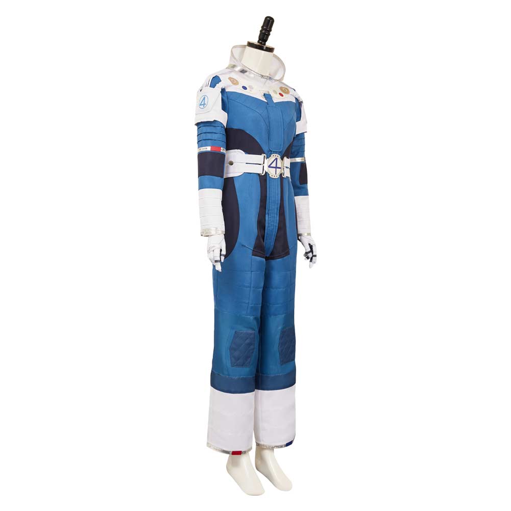 The Fantastic Four: First Steps(2025) Invisible Woman Combinaison Spatiale Bleu et Blanche Cosplay Costume