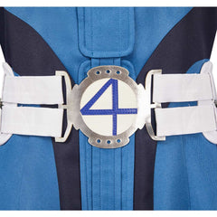 The Fantastic Four: First Steps(2025) Invisible Woman Combinaison Spatiale Bleu et Blanche Cosplay Costume