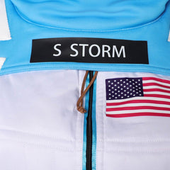 The Fantastic Four: First Steps(2025) Invisible Woman Combinaison Spatiale Bleu et Blanche Cosplay Costume