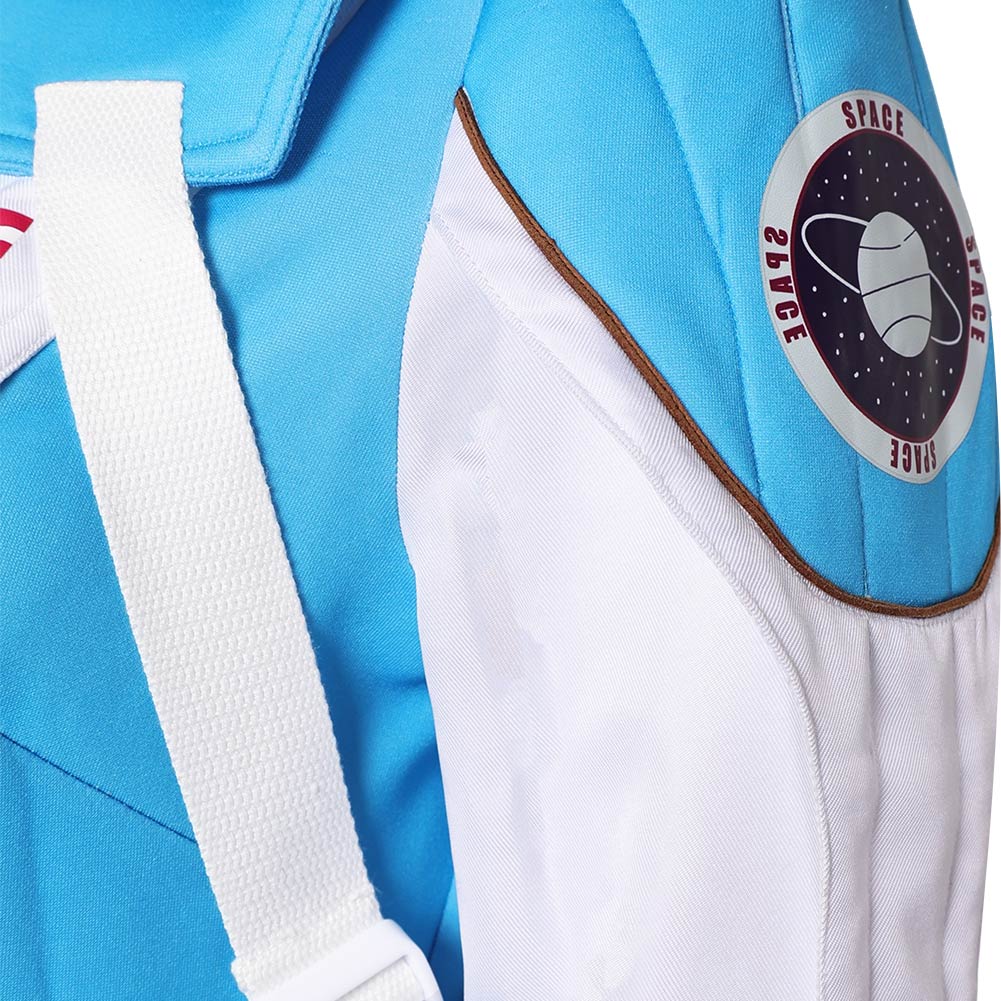 The Fantastic Four: First Steps(2025) Invisible Woman Combinaison Spatiale Bleu et Blanche Cosplay Costume